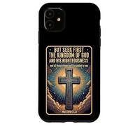 Citations du Verset de la Bible chrétienne Chercher d'abord Le Royaume de Dieu Coque pour iPhone 11
