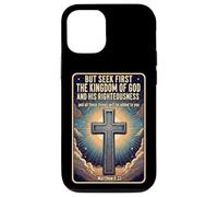 Citations du Verset de la Bible chrétienne Chercher d'abord Le Royaume de Dieu Coque pour iPhone 12/12 Pro