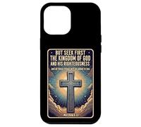 Citations du Verset de la Bible chrétienne Chercher d'abord Le Royaume de Dieu Coque pour iPhone 12 Pro Max
