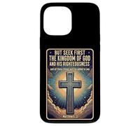 Citations du Verset de la Bible chrétienne Chercher d'abord Le Royaume de Dieu Coque pour iPhone 13 Pro Max