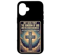 Citations du Verset de la Bible chrétienne Chercher d'abord Le Royaume de Dieu Coque pour iPhone 16