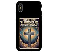 Citations du Verset de la Bible chrétienne Chercher d'abord Le Royaume de Dieu Coque pour iPhone X/XS