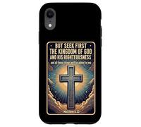 Citations du Verset de la Bible chrétienne Chercher d'abord Le Royaume de Dieu Coque pour iPhone XR