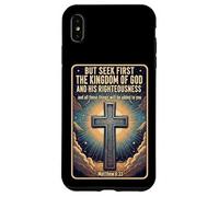 Citations du Verset de la Bible chrétienne Chercher d'abord Le Royaume de Dieu Coque pour iPhone XS Max