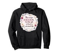 Citations du Verset de la Bible chrétienne « The Wages of Sin is Death » Sweat à Capuche
