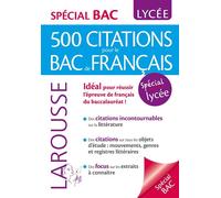 Collectif – Citations incontournables de littérature – 500 citations pour le bac de français – Broché