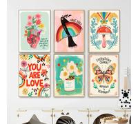 Citations inspirantes Claude Monet papillon fleur mur Art toile peinture affiches et impressions photos Studio salle maison déco H