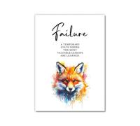 Citations inspirantes d'animaux persévérance leadership détermination persistence sacrifice échec persévérance pour bureau et salle de coration murale (SKU120 x 20 pouces = (40 x 50 cm), sans