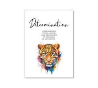 Citations inspirantes d'animaux persévérance leadership détermination persistence sacrifice échec persévérance pour bureau et salle de coration murale (SKU20 x 30 cm), sans cadre)