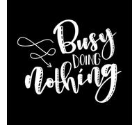 Citations inspirantes sur le fait de ne rien faire Stickers muraux 68x85.2cm Multicolore Blanc