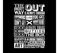 citations inspirantes sur tableau noir Stickers gravés 57.6x82.4cm Modification et ajout d'informations possibles Blanc