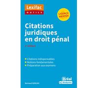 Citations juridiques en droit pénal