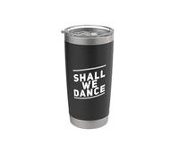 Citations musicales drôles Shall We Dance Ballroom Salsa Dancer Gobelet isotherme en acier inoxydable double paroi