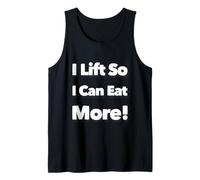 Citations rétro Amusantes I Lift So I Can Eat More Love to Eat Débardeur