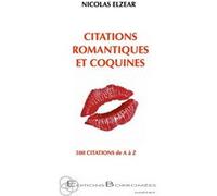Citations romantiques et coquines Nicolas Elzear (Auteur)