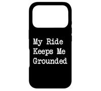 Citations sarcastiques de Cyclisme My Ride Keeps Me Grounded Coque pour iPhone 17 Pro