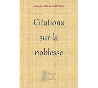 Citations sur la noblesse