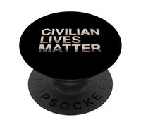 Citations Vraies sur la Vie L'antifascisme La Vie des civils Compte PopSockets PopGrip Adhésif