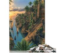 Cité Antique Puzzles en Bois pour Adultes 300 Pièces Décoration Intérieure Jeu De Défi Familial Cadeaux d'anniversaire pour Jeux ÉduChatifs Stress Relief Toy 300pcs (40x28cm)