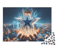 Cité Crown Star Puzzle 1000 Pièces Carton Robuste pour Collectionneurs, Puzzle De Logique, Activité De Fête, Meilleur Cadeau pour Fans Dévoués De Puzzles 38x26cm/1000pcs