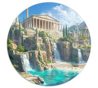 Cité Grecque Antique Cadeau Unique Décoration Intérieure Cascade Jeu ÉduChatif Challenge Toy Adultes & Enfants des 14 Ans 1000pcs (67.5x67.5cm)