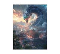 Cité interdite Peinture Numero Adulte Dragon Peinture Numero Enfant 80 x 60cm, Activité Manuelle Adulte Painting by Numbers Imperméable Couleur Toile 36 Couleurs Acrylic Paint et Brush 2YH-14333
