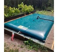 Citerne Souple/Récupérateur Eau de Pluie/Bâche Souple en PVC/traitée Anti UV/Autoportante (2m3 / 2 000L)