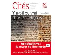 Cités 2015, n° 62 Les religions et la vérité - Collectif - Puf - broché - Revue