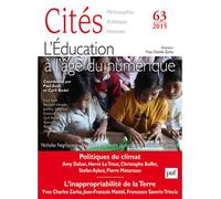 Cités 2015, n° 63 L'éducation à l'âge du numérique - Collectif - Puf - broché - Revue