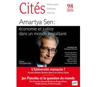 Cites 2024, N.98 - Amartya Sen : Économie Et Justice Dans Un Monde Inégalitaire