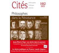 Cites 2025, n.102 Philosophes en résistance - Collectif - Puf - broché - Revue