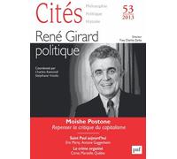 Cités N° 53/2013 - René Girard Politique