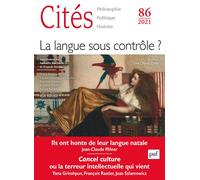 Cités n°86 (2021-2) La langue sous contrôle - Collectif - Puf - broché - Revue