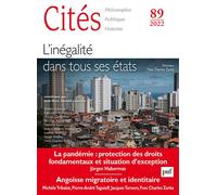 Cités n° 89 (2022-1) L'inégalité dans tous ses états - Collectif - Puf - broché - Revue