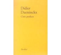 Cités perdues - Didier Daeninckx - Verdier - broché - Nouvelles