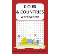 Cities and Countries Word Search Puzzle Book: Travel the World Through Fun Easy to Read Word Searches | Includes Famous Cities, Countries, and Landmarks | Perfect for Adults, Seniors, and Teens