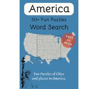 Cities and Towns of America Word Search Puzzle Book: Word Search with Easy to Read Print about, America, Towns, Cities and More / 6x9 inches, 110 ... Gift for Vacation, Holidays and Free Times.