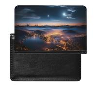 Cities Night View Housse de passeport avec blocage RFID Porte-carte d'identité Porte-carte de voyage sécurisé pour passeport, tickets, cartes de crédit, style, taille unique, Style :, Taille unique