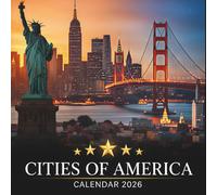 Cities of America Calendar 2026: 12 Months of Iconic U.S. Landmarks with Notes and Monthly Planner