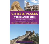 Cities & Places Word Search Puzzle Book: 60 Themed Word Search Puzzles with Easy to Read Print about Cities & Places Around the World and More | 6x9 ... vacation, Holidays, Free Times & Relaxation