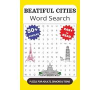 Cities Word Search Book: Word Searches with Easy to Read Print about Beautiful Cities, Towns and More | 6x9 Inches, 110 Pages | 50+ Puzzles... Gift for Vacations, Holidays and Free Times