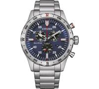 Citizen AT2520-89L Eco-Drive Chronographe Homme Acier/Bleu