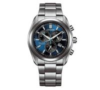 Citizen Montre Homme AT2590-59L Titane Super Titanium Eco-Drive Solaire Chronographe Cadran Bleu
