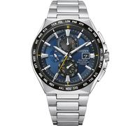 Citizen AT8234-85L Eco-Drive Solar Montre radio-pilotée pour homme titane bleu