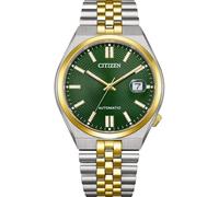 Citizen NK0024-54X TSUYOSA 60 Montre automatique pour homme en acier inoxydable bicolore Vert 40 mm