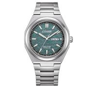 Citizen Montre Eco-Drive Analogique pour Hommes AW0130-85X Titane Argent Étanche 10 ATM
