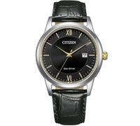 Citizen Montre analogique à quartz pour homme AW1784-16E - Bracelet cuir Noir Classique