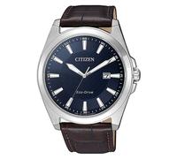 Citizen BM7108-22L Eco Drive Montre Homme Bracelet cuir Date Marron