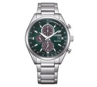 Citizen CA0459-79X Eco Drive Montre homme en acier inoxydable Chrono Date