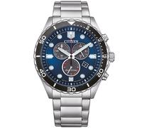 Citizen Montre Argent Chronographe Hommes Of Sporty Aqua AT2560-84L